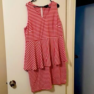 Eloquii pink and white size 22